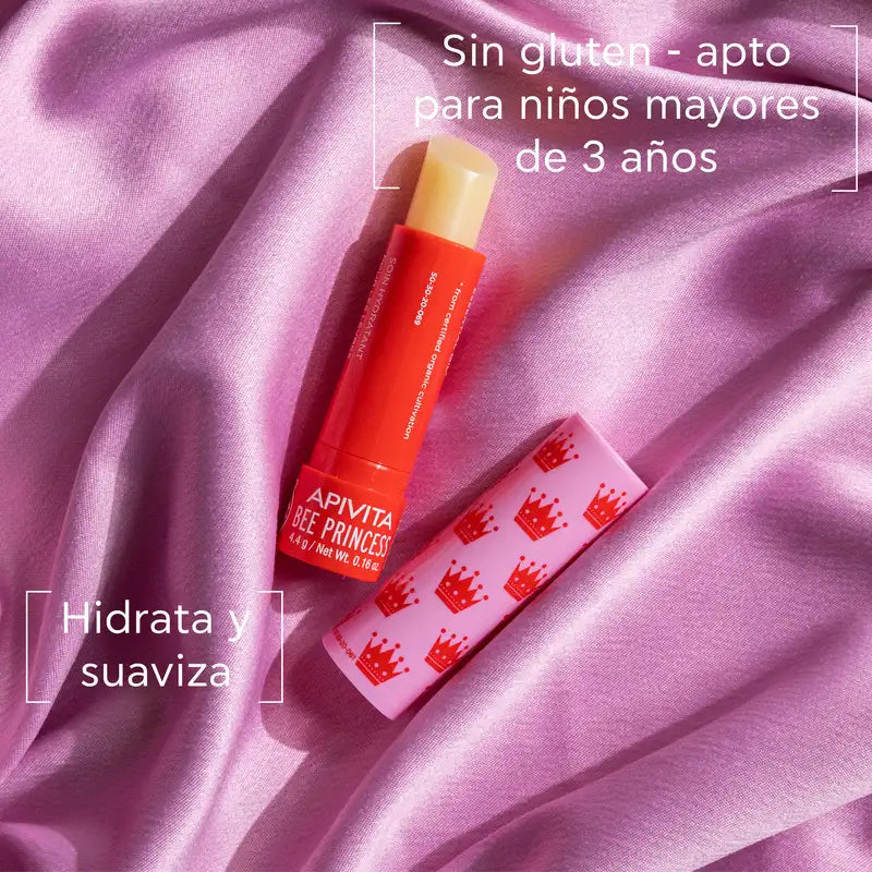 APIVITA Bee Princess Balsamo labbra all'albicocca 4,4 g