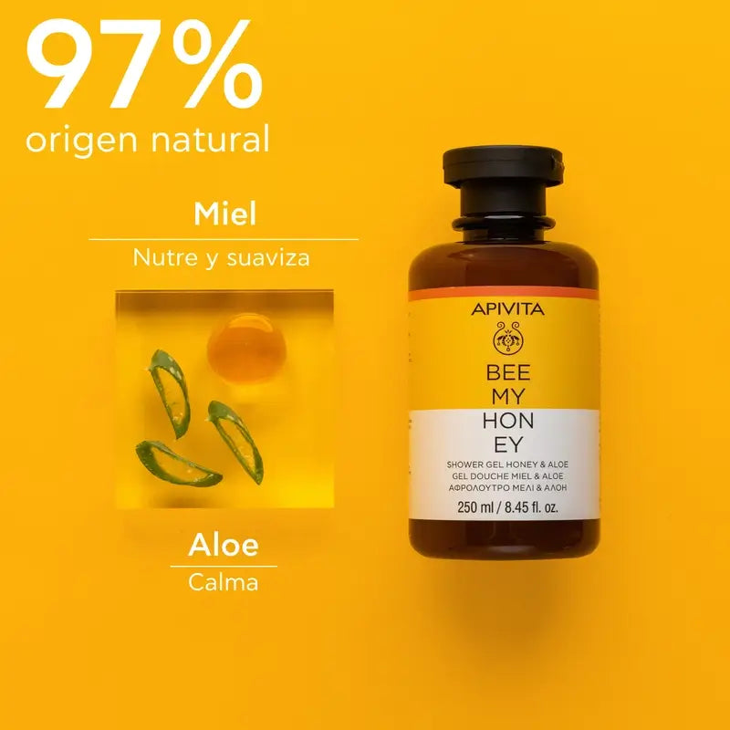Apivita Bee My Honey Miele e Aloe Gel doccia , 250 ml