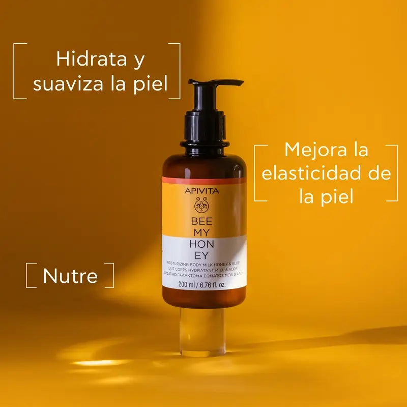 Apivita Bee My Honey Latte Corpo con Miele e Aloe , 200 ml