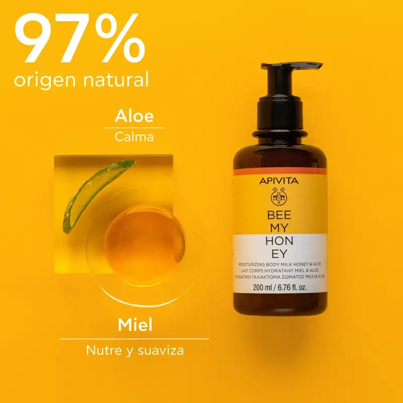 Apivita Bee My Honey Latte Corpo con Miele e Aloe , 200 ml
