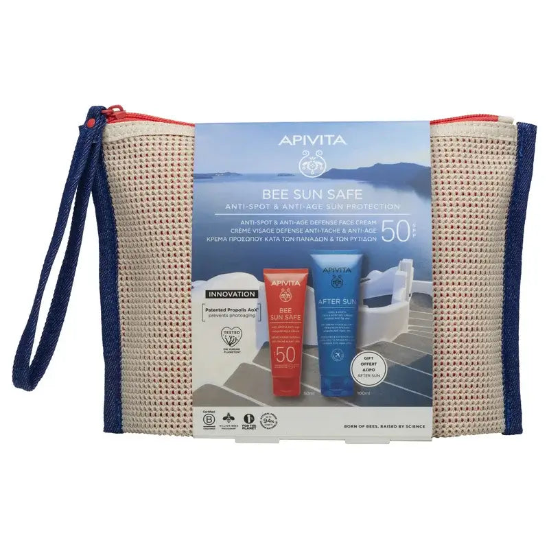 Apivita Bee Sun Safe Crema antietà e antibrufoli Spf50, 50 ml