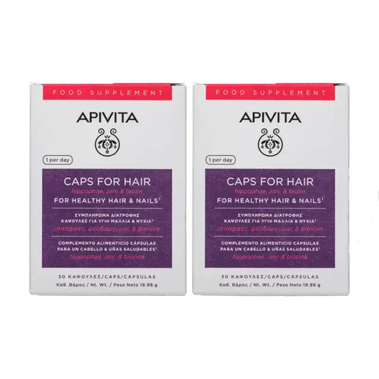 APIVITA Capsule anticaduta, confezione da 2 x 30 unità