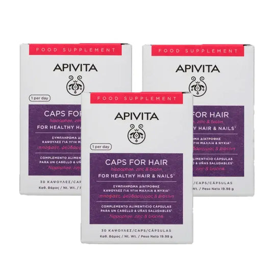 APIVITA Capsule anticaduta, confezione da 3 x 30 unità