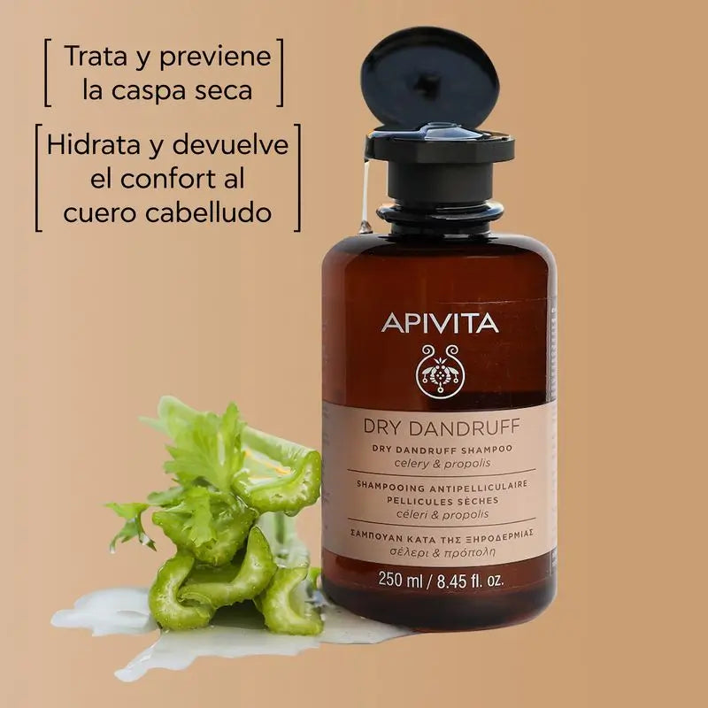 APIVITA Shampoo antiforfora secca con sedano e propoli 250 ml