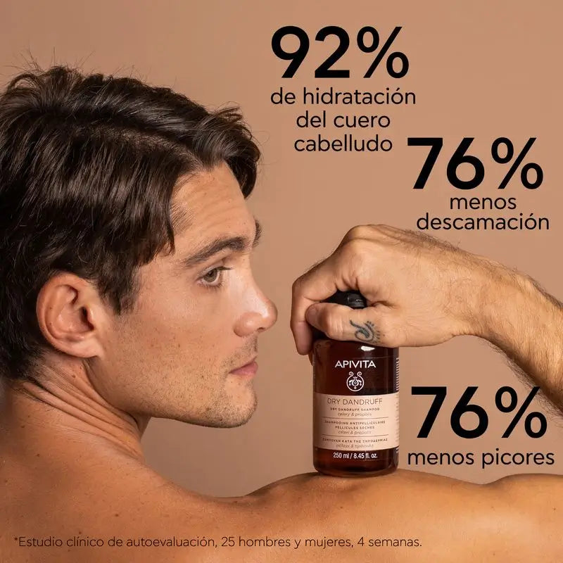 APIVITA Shampoo antiforfora secca con sedano e propoli 250 ml