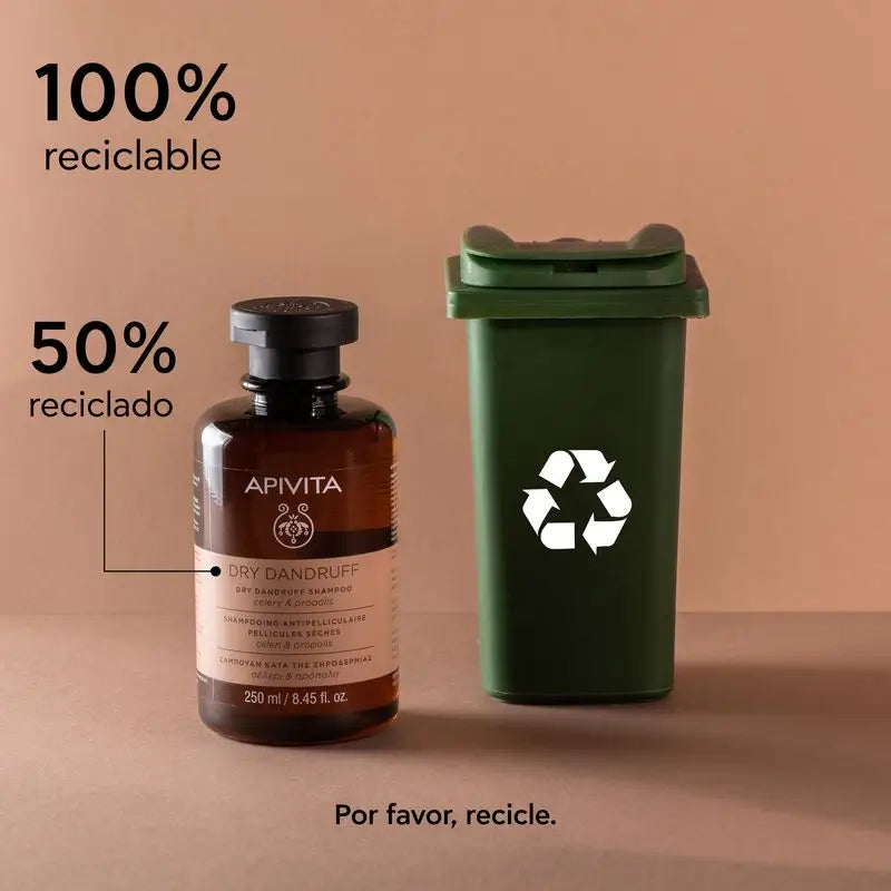 APIVITA Shampoo antiforfora secca con sedano e propoli 250 ml