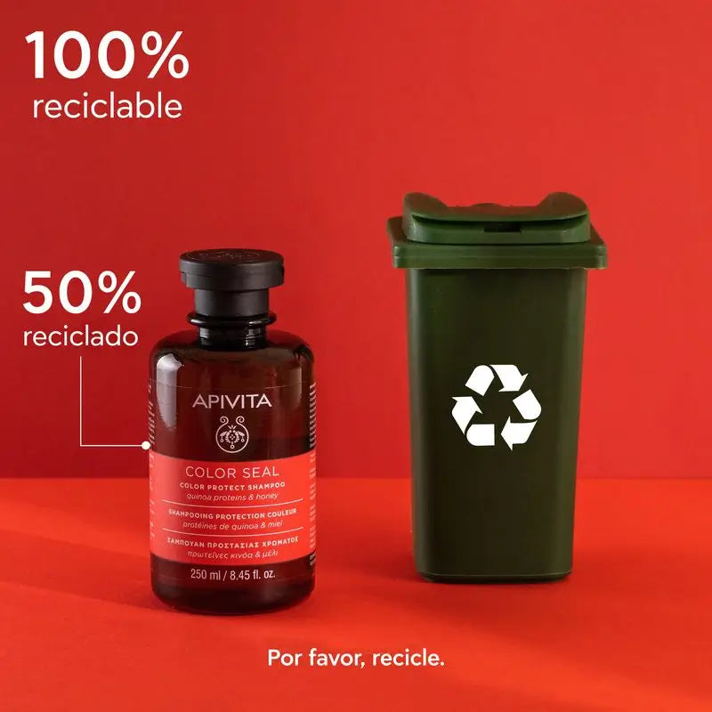 Apivita Shampoo Sigillante con Quinoa e Miele , 250 ml