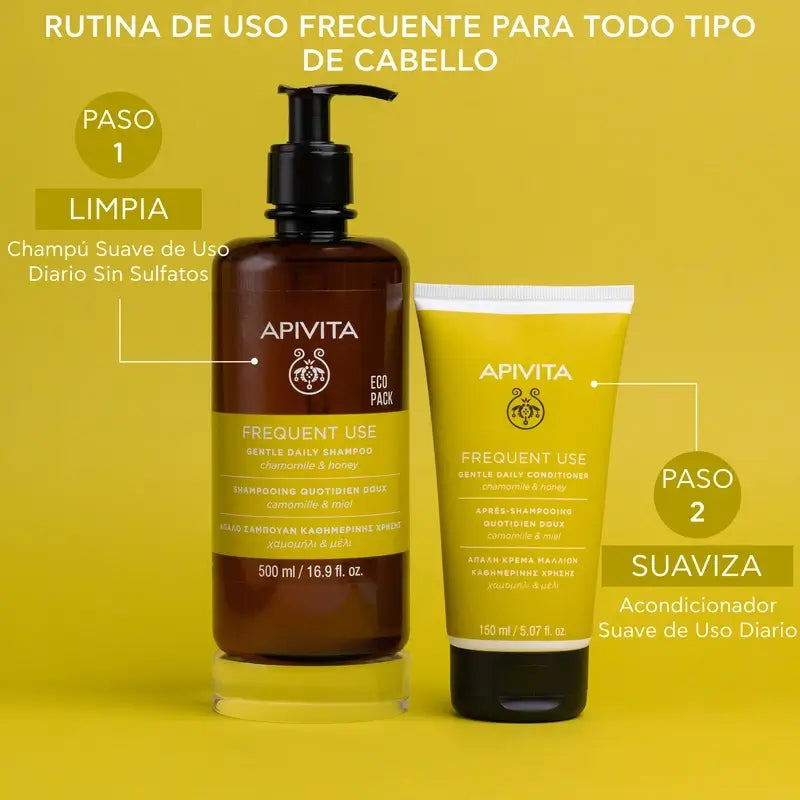 APIVITA Shampoo delicato per tutti i giorni, 500 ml