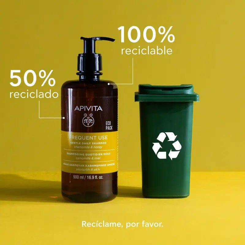 APIVITA Shampoo delicato per tutti i giorni, 500 ml
