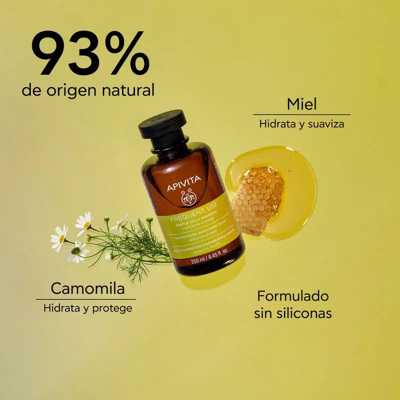 APIVITA Shampoo delicato quotidiano con camomilla e miele 250 ml