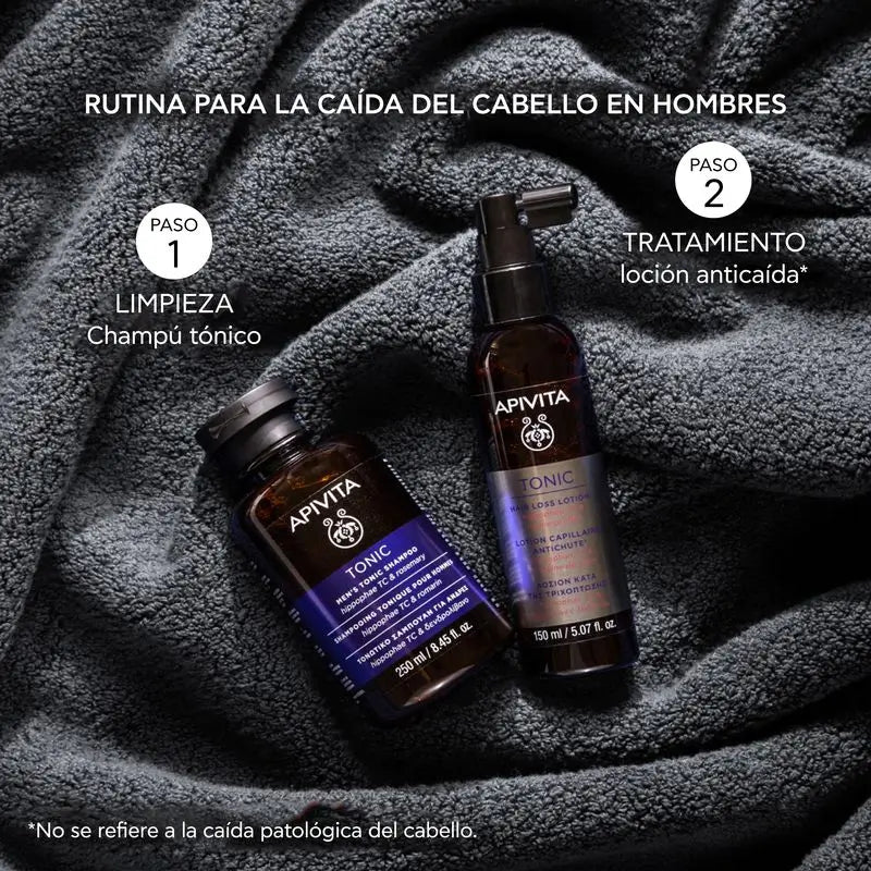APIVITA Uomo Shampoo tonificante anticaduta con olivello spinoso e rosmarino 250 ml
