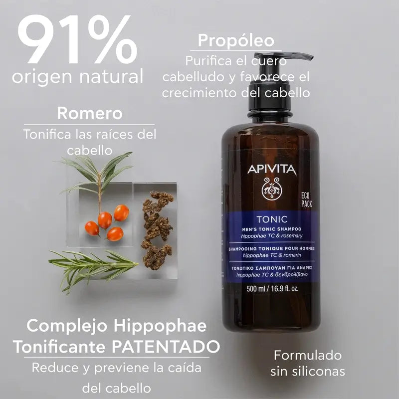 Apivita Men Shampoo tonificante anticaduta 500 ml