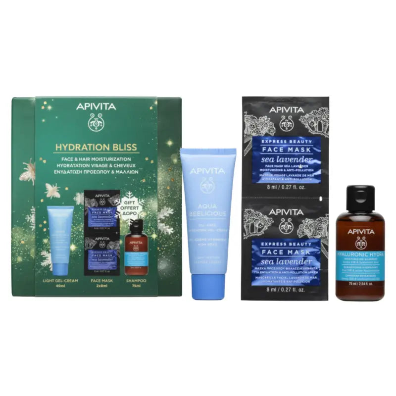 Apivita Cofanetto Aqua Beelicious Crema Oil-Free, 40 + 75 + 2*8 ml