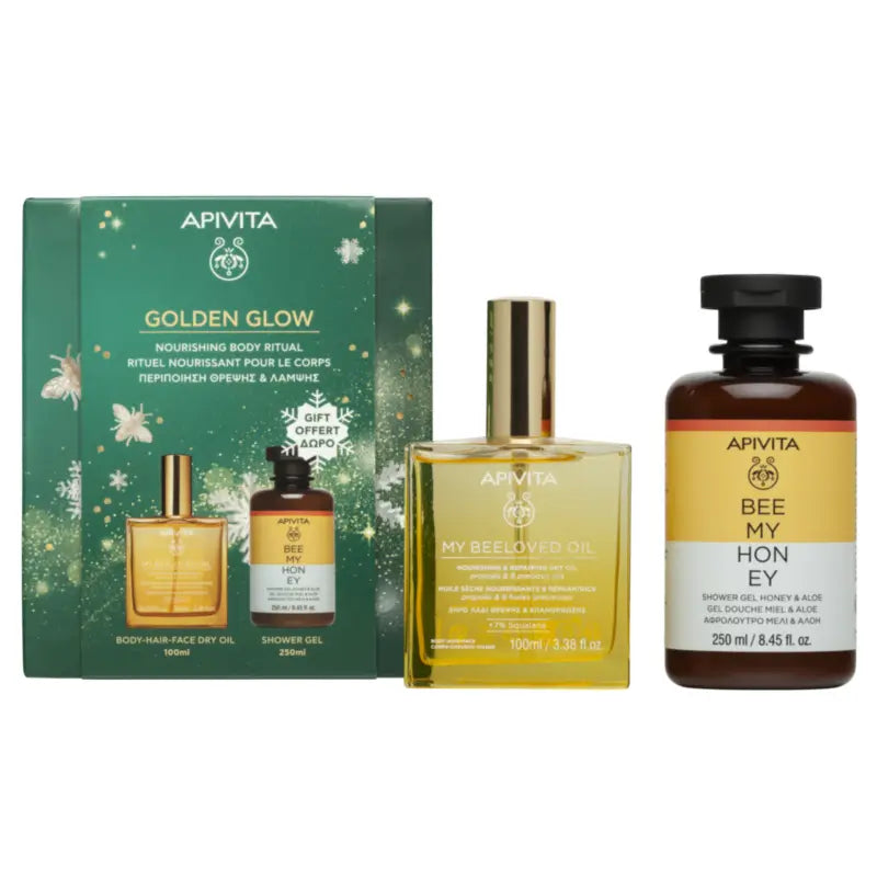 Apivita Cofanetto My Beeloved Oil e Bee My Honey, 100 + 250 ml