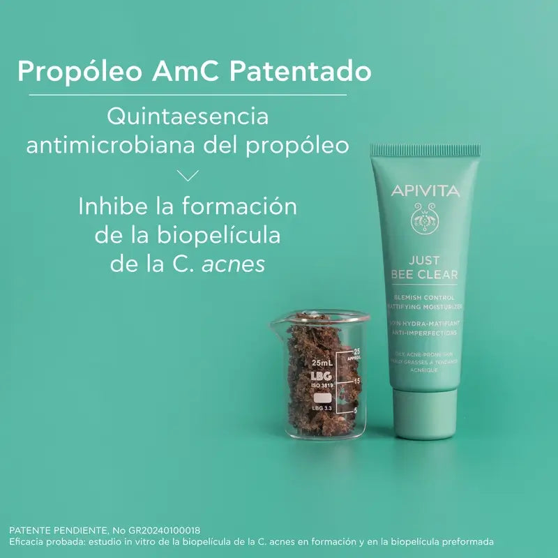 Apivita Crema opacizzante anti-imperfezioni Just Bee Clear, 40 ml