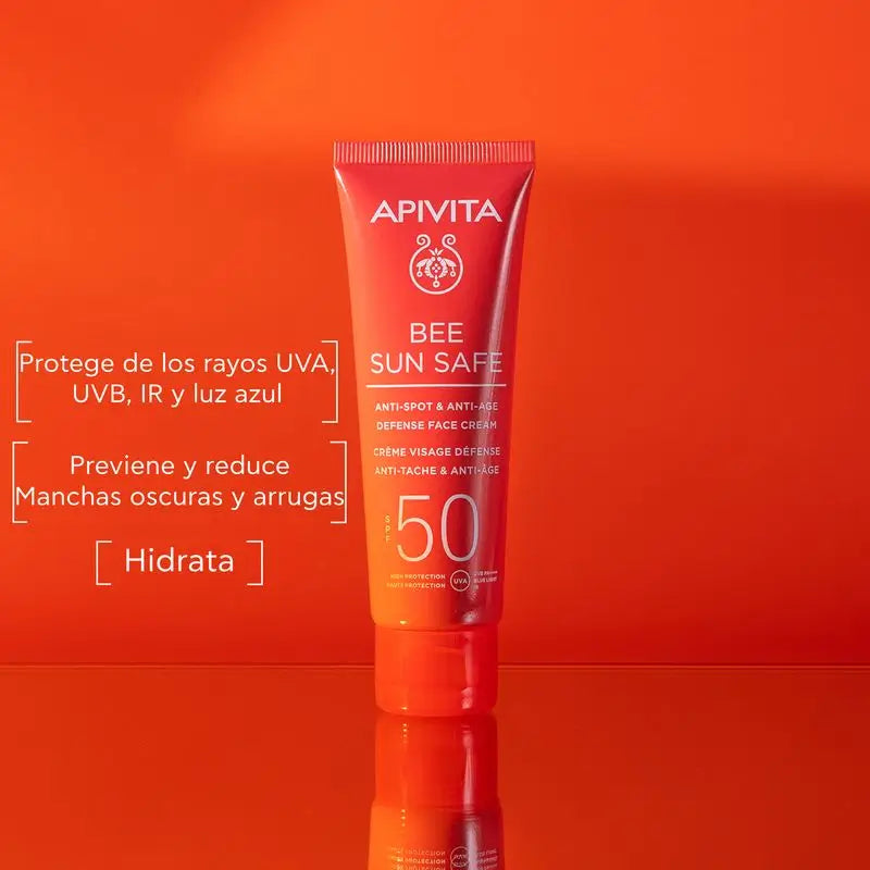 Apivita Crema antietà e antibrufoli Spf50