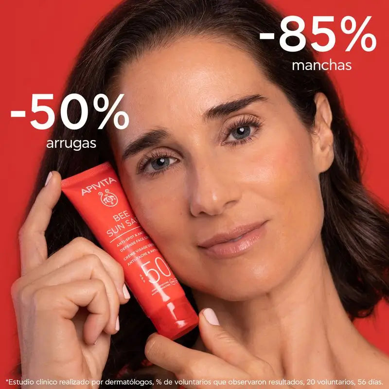 Apivita Crema antietà e antibrufoli Spf50