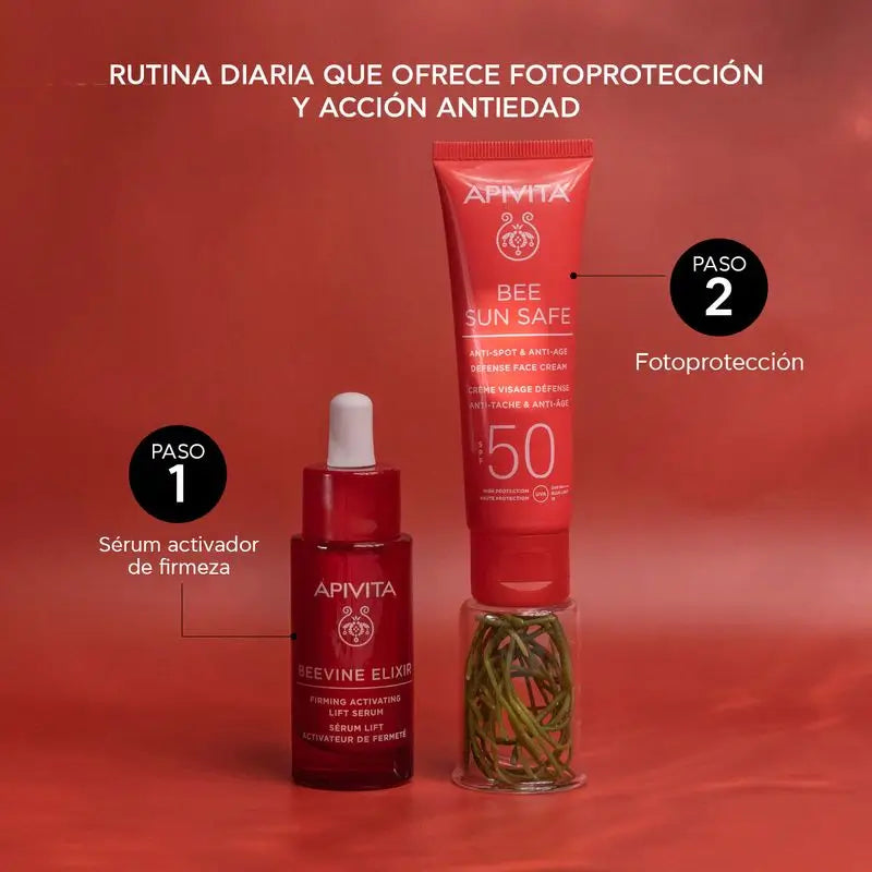 Apivita Crema antietà e antibrufoli Spf50