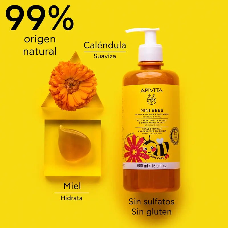 APIVITA Gel shampoo delicato per bambini, 500 ml