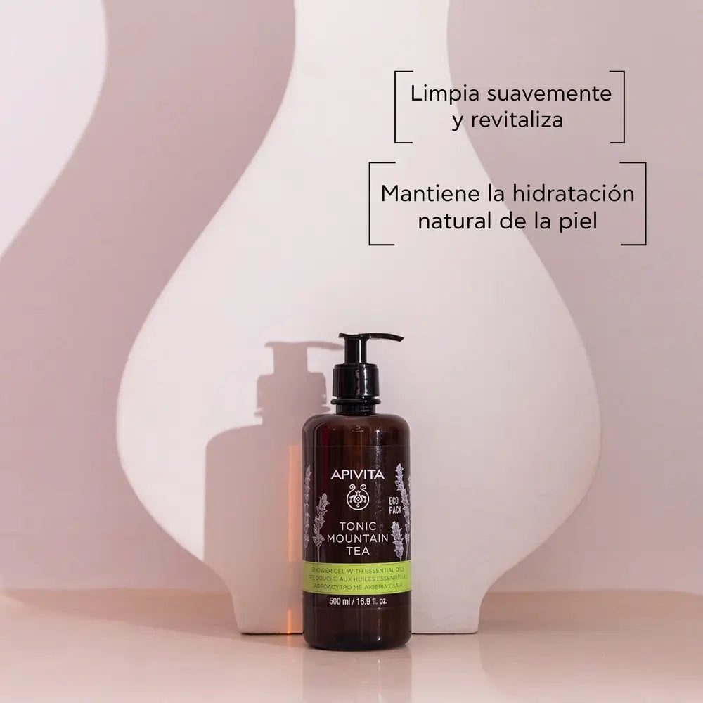 APIVITA Gel da bagno tonico al tè di montagna 500 ml
