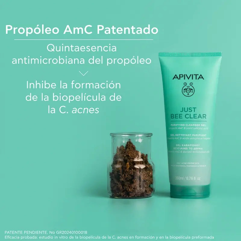 Apivita Just Bee Clear Gel detergente purificante, 200 ml