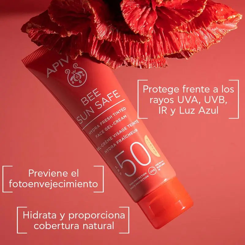 APIVITA Hydra Fresh Gel-Crema SPF 50 con Colore 50 ml