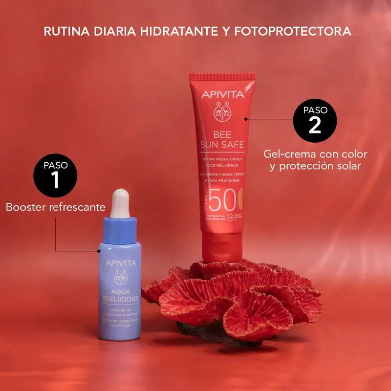 APIVITA Hydra Fresh Gel-Crema SPF 50 con Colore 50 ml
