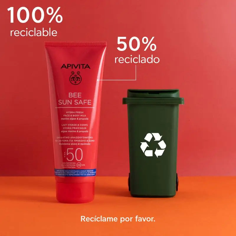 APIVITA Hydra Fresh Milk SPF 50 Formato da viaggio 100 ml