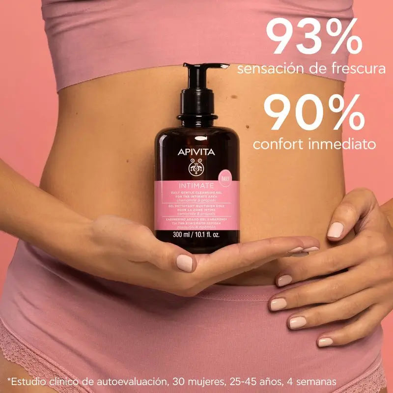 Apivita Intimate Daily Gel detergente delicato con camomilla e propoli , 300 ml