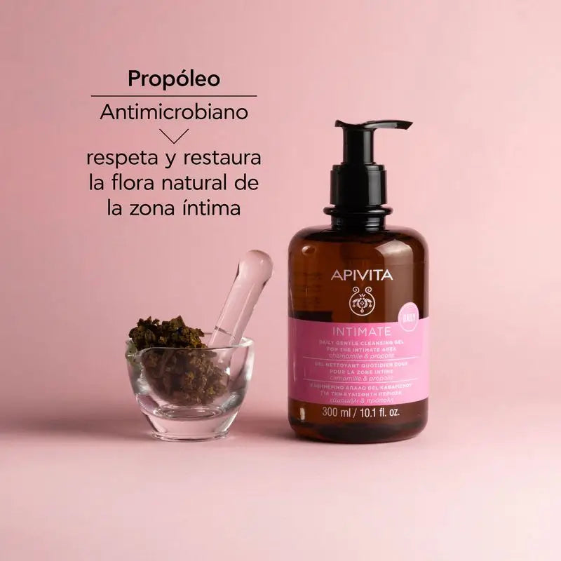 Apivita Intimate Daily Gel detergente delicato con camomilla e propoli , 300 ml
