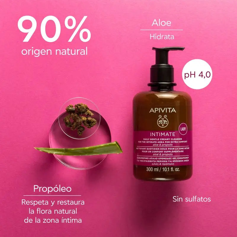 Apivita Gel detergente intimo Plus con Tea Tree e Propoli , 300 ml