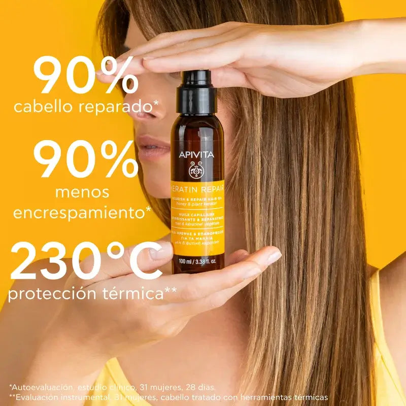 Apivita Olio per capelli riparatore alla cheratina