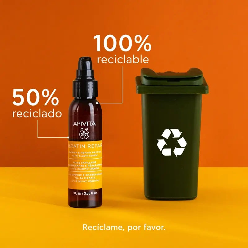 Apivita Olio per capelli riparatore alla cheratina