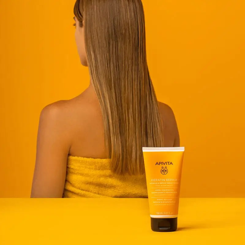 Apivita Keratin Repair Balsamo che nutre e ricostruisce in profondità, 150 ml