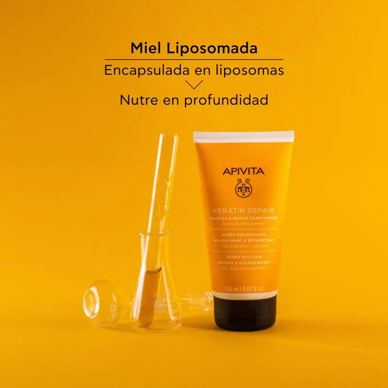 Apivita Keratin Repair Balsamo che nutre e ricostruisce in profondità, 150 ml
