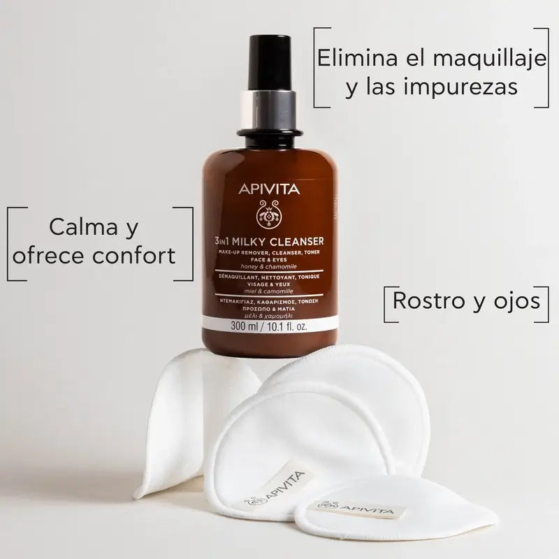 Apivita Latte detergente 3 in 1, 300 ml