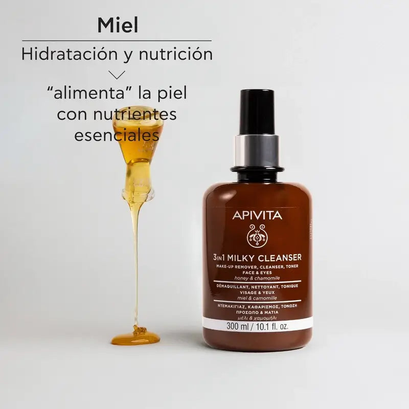 Apivita Latte detergente 3 in 1, 300 ml