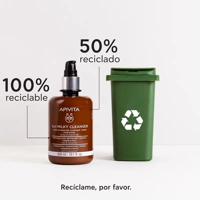 Apivita Latte detergente 3 in 1, 300 ml