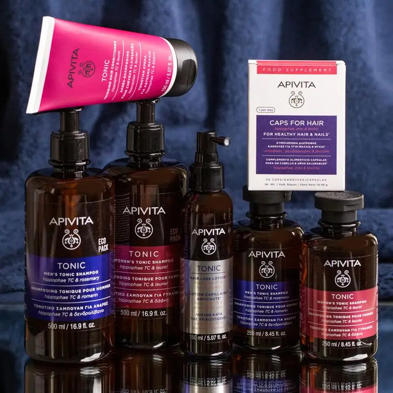 APIVITA Lozione anticaduta per capelli con Tc di ippopotamo e proteine di lupino