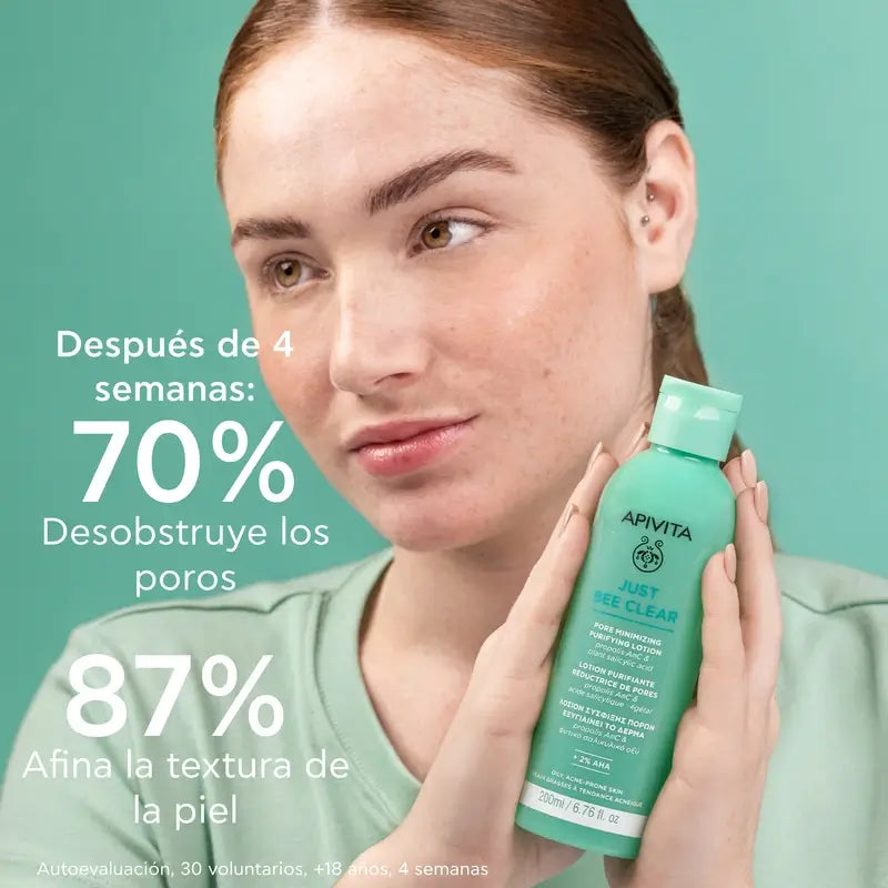 Apivita Just Bee Clear Pore Minimising Purifying Lotion, 200 ml