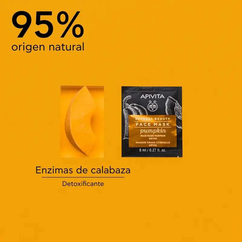 Maschera viso detox alla zucca APIVITA Express Beauty