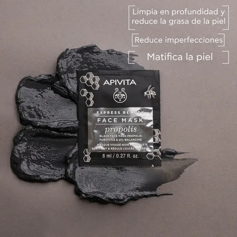 APIVITA Express Maschera di bellezza per pelli giovani e grasse con propoli