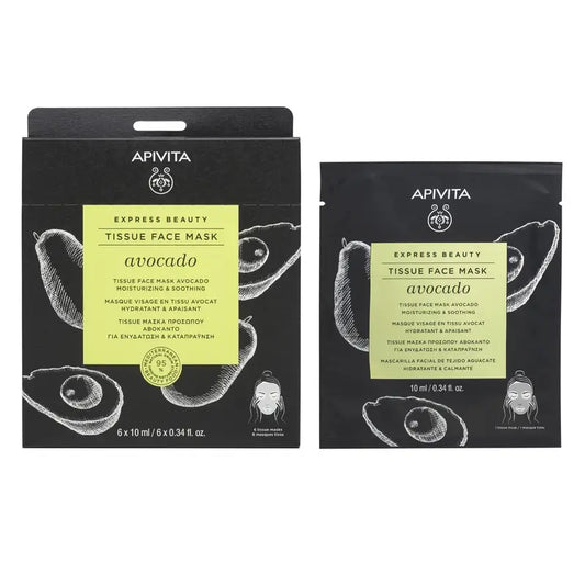 APIVITA Express Beauty Maschera idratante lenitiva con Avocado