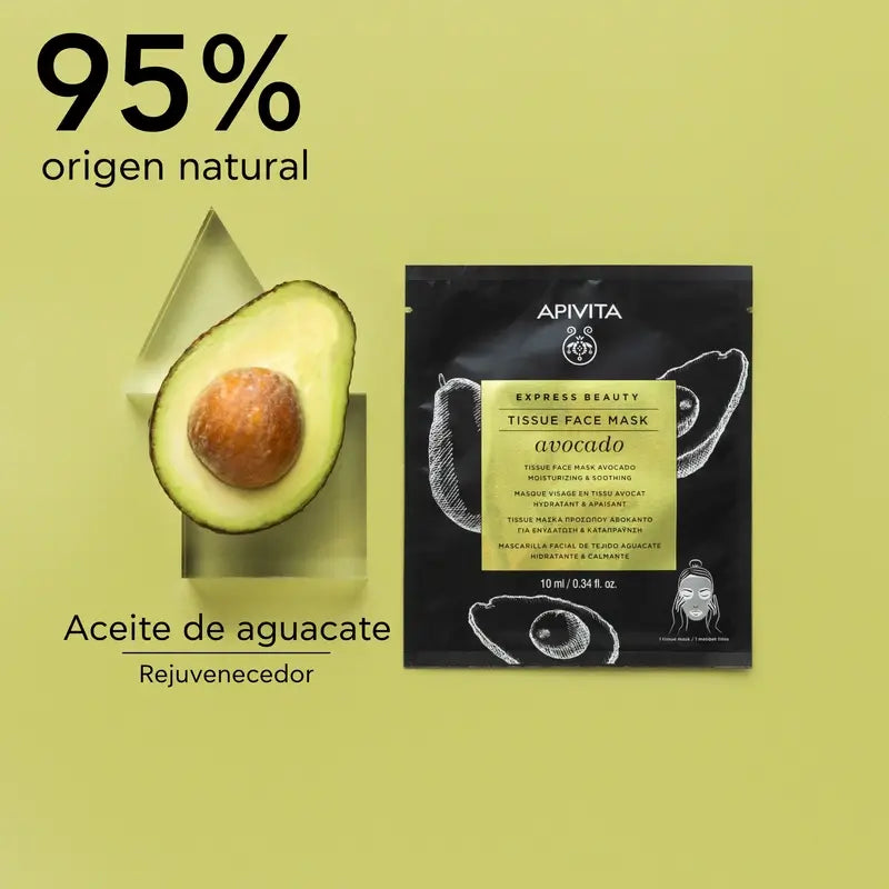 APIVITA Express Beauty Maschera idratante lenitiva con Avocado