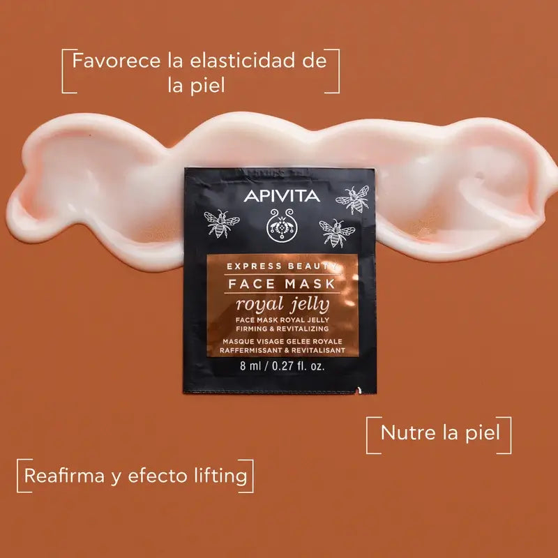 APIVITA Express Gold Maschera rassodante per il viso con pappa reale