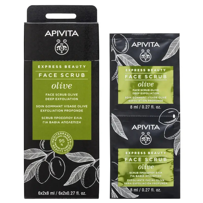 APIVITA Express Beauty Crema esfoliante profonda all'oliva