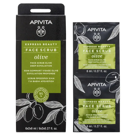 APIVITA Express Beauty Crema esfoliante profonda all'oliva