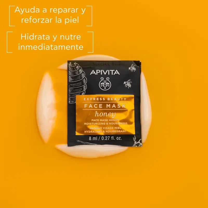 APIVITA Express Beauty Maschera idratante e nutriente con miele