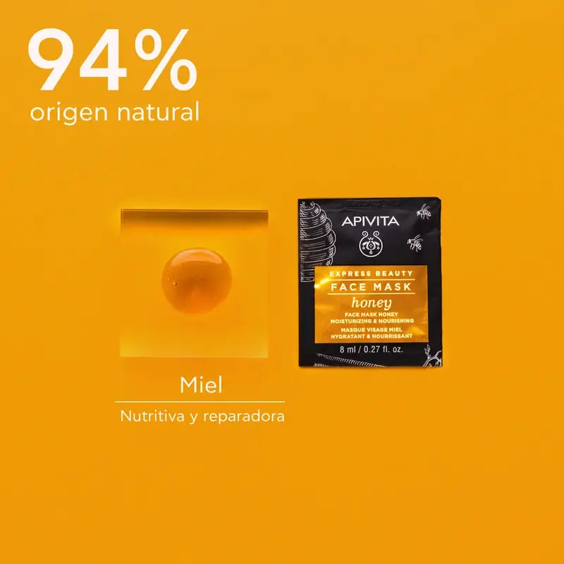 APIVITA Express Beauty Maschera idratante e nutriente con miele