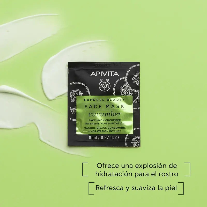 APIVITA Express Beauty Maschera idratante intensiva al cetriolo
